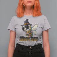 Halloween Zombie Bee T Shirt For Women Zombee Funny Dabbing - Wonder Print Shop