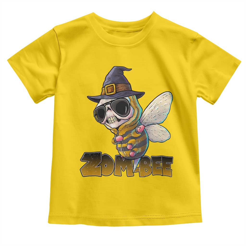 Halloween Zombie Bee Toddler T Shirt Zombee Funny Dabbing - Wonder Print Shop