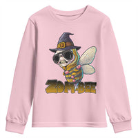 Halloween Zombie Bee Youth Sweatshirt Zombee Funny Dabbing - Wonder Print Shop