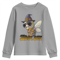 Halloween Zombie Bee Youth Sweatshirt Zombee Funny Dabbing - Wonder Print Shop