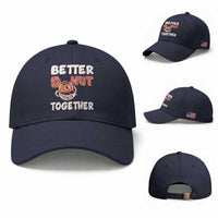 Donut Coffee Better Together Baseball Cap Cute Sweet Dessert Valentine
