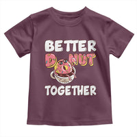 Donut Coffee Better Together Toddler T Shirt Cute Sweet Dessert Valentine - Wonder Print Shop