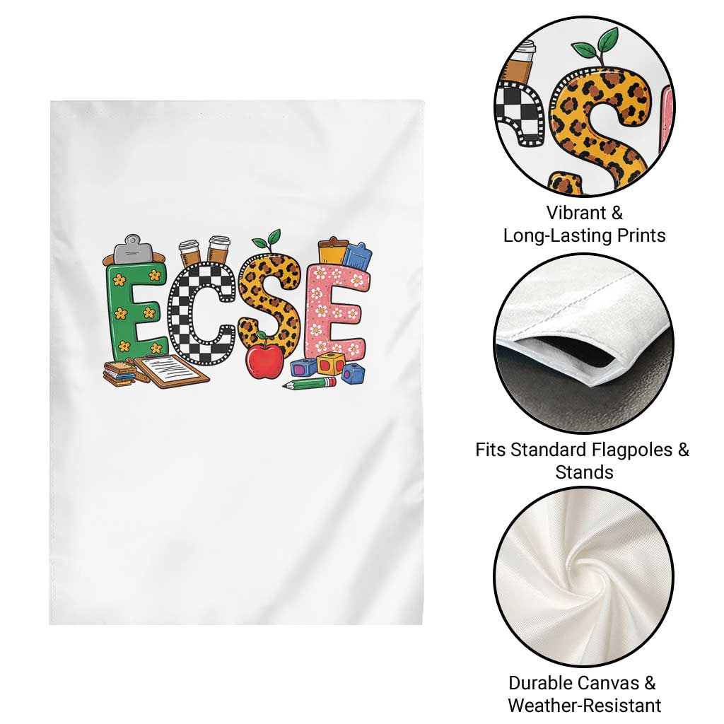 Early Childhood Special Education Teacher Garden Flag ECSE Life