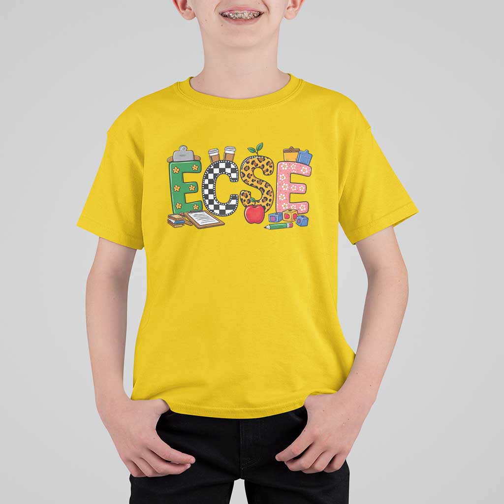 Early Childhood Special Education Teacher T Shirt For Kid ECSE Life