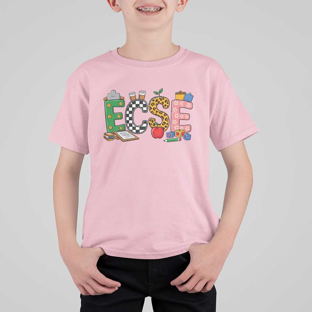 Early Childhood Special Education Teacher T Shirt For Kid ECSE Life