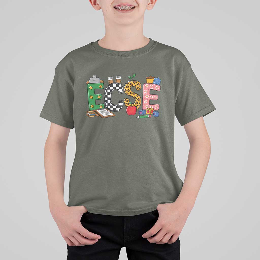 Early Childhood Special Education Teacher T Shirt For Kid ECSE Life