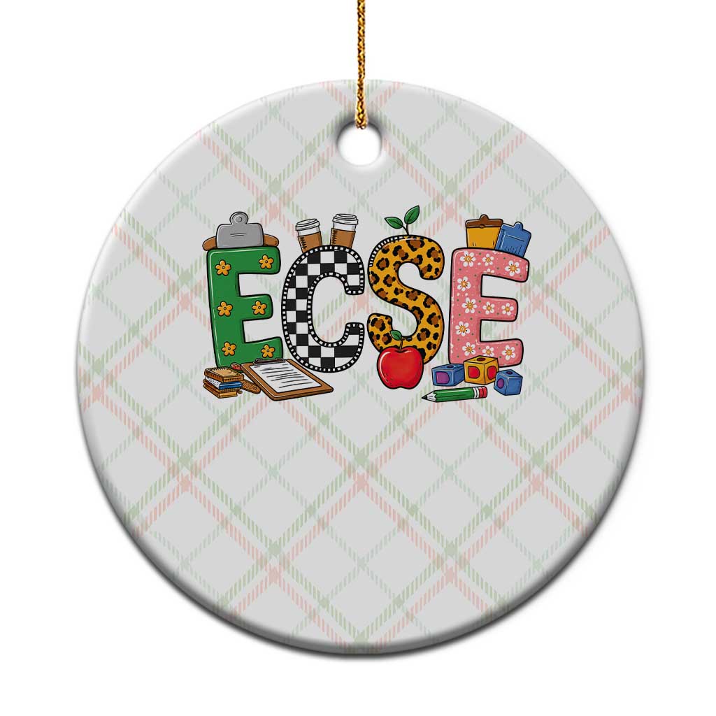 Early Childhood Special Education Teacher Ceramic Ornament ECSE Life
