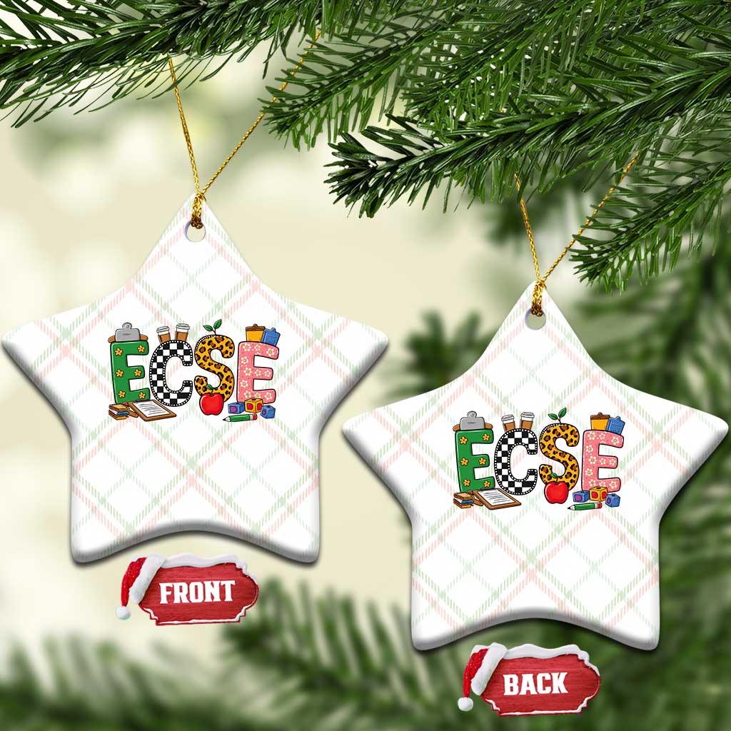 Early Childhood Special Education Teacher Ceramic Ornament ECSE Life