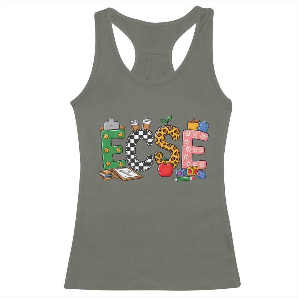 Early Childhood Special Education Teacher Racerback Tank Top ECSE Life