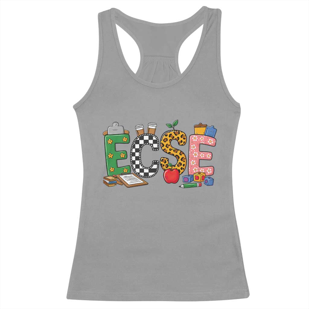 Early Childhood Special Education Teacher Racerback Tank Top ECSE Life