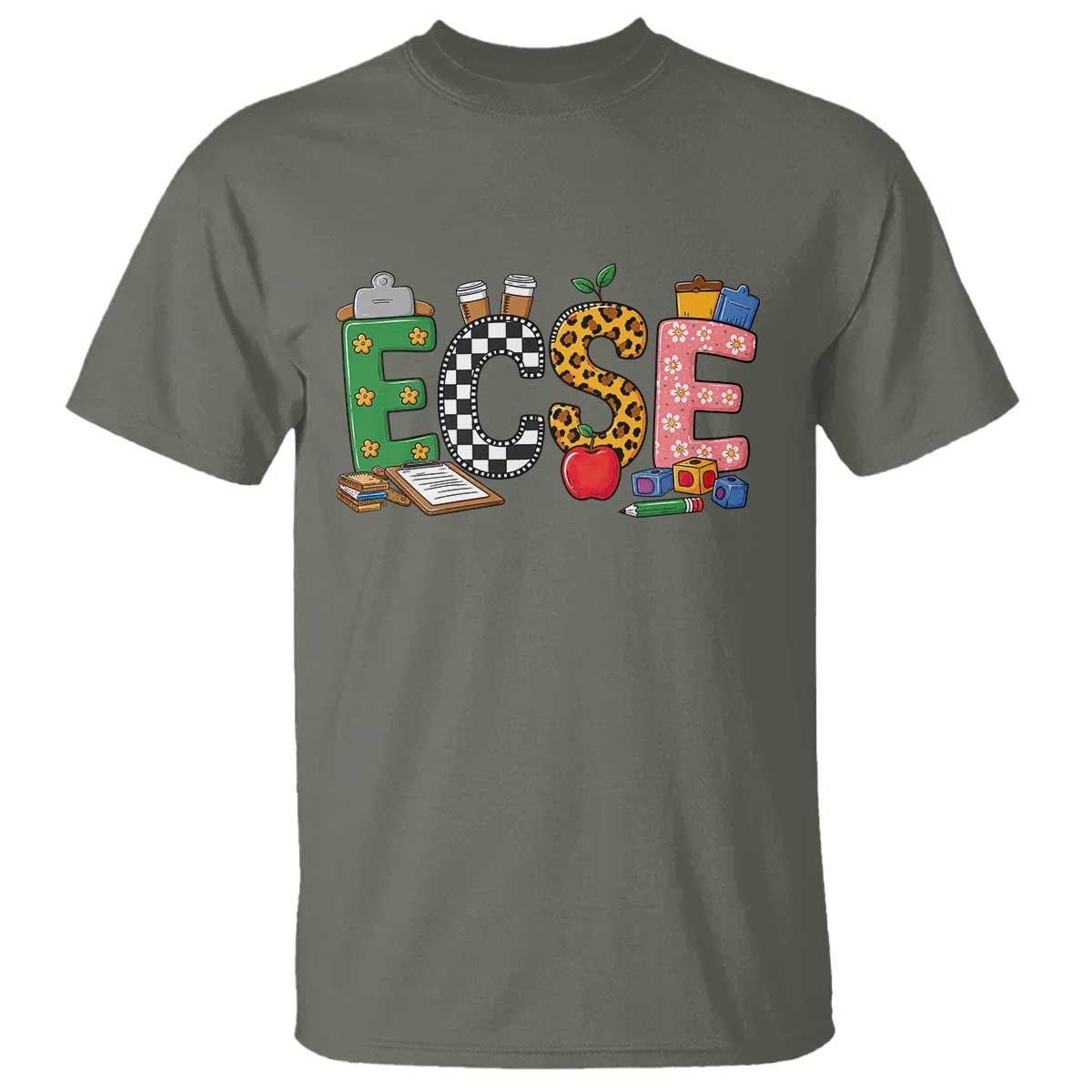 Early Childhood Special Education Teacher T Shirt ECSE Life