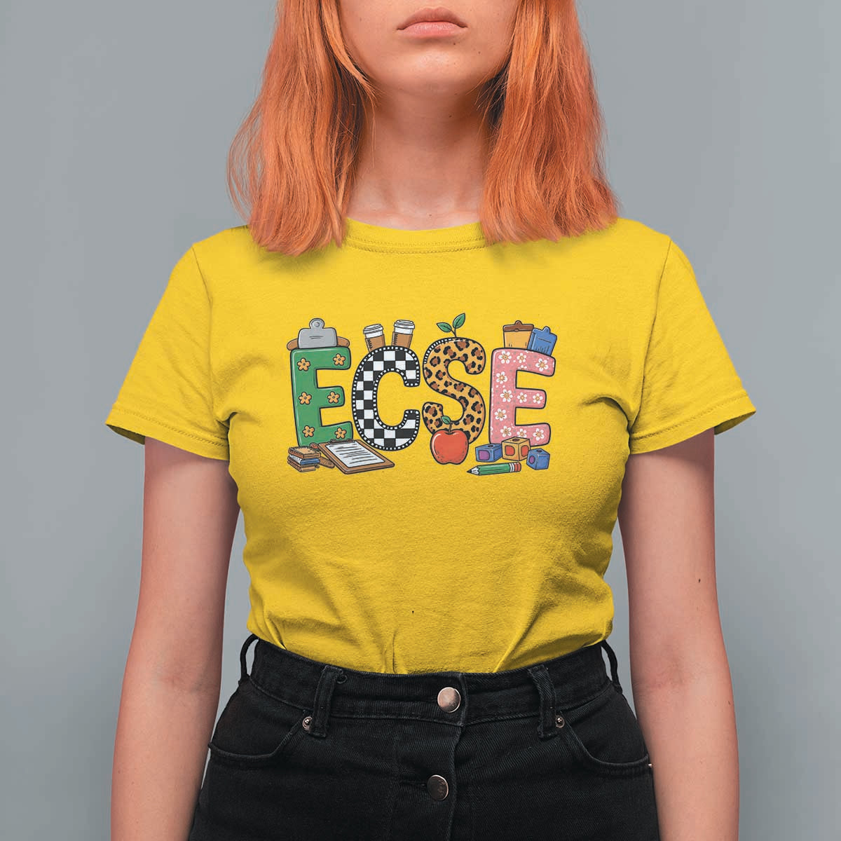 Early Childhood Special Education Teacher T Shirt For Women ECSE Life