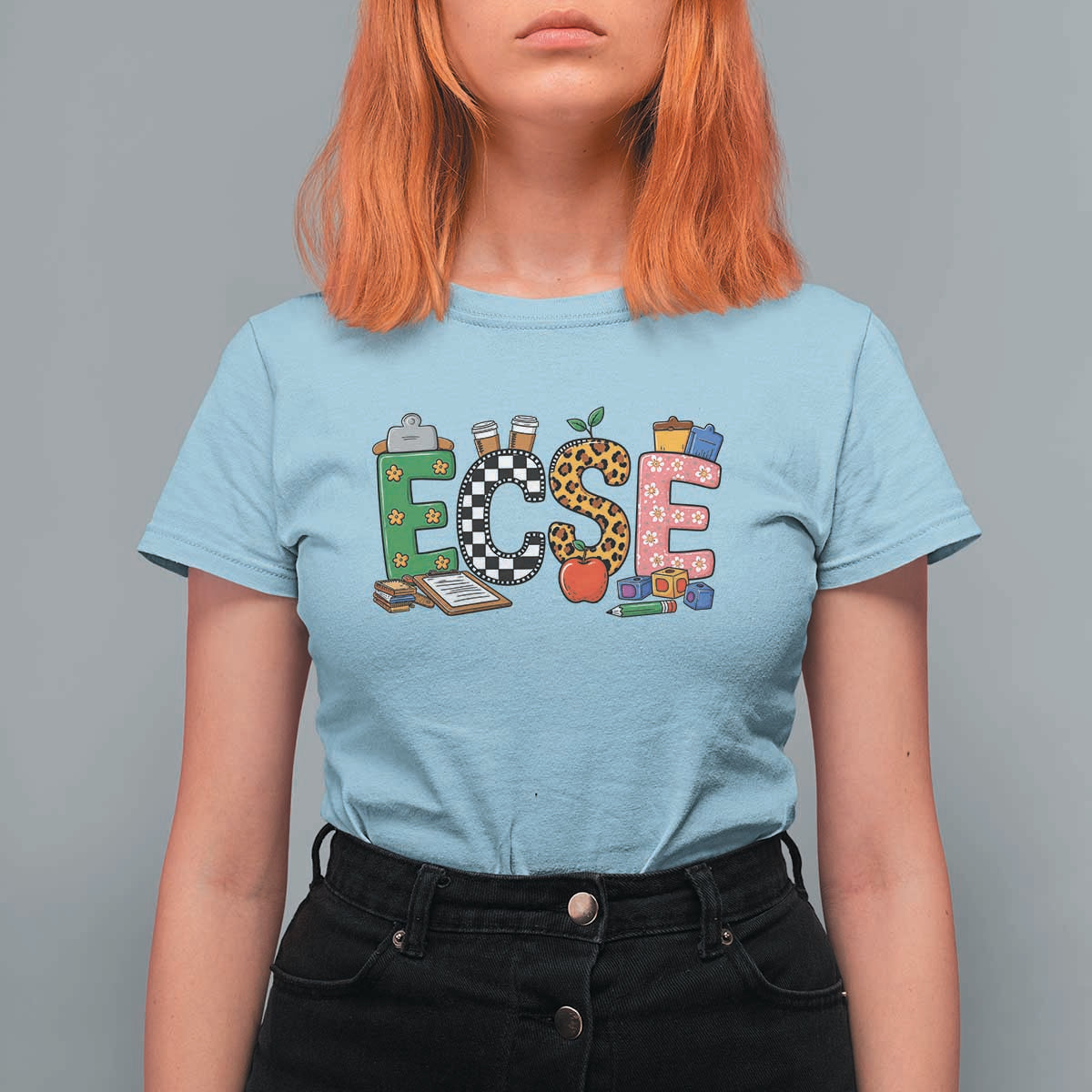 Early Childhood Special Education Teacher T Shirt For Women ECSE Life