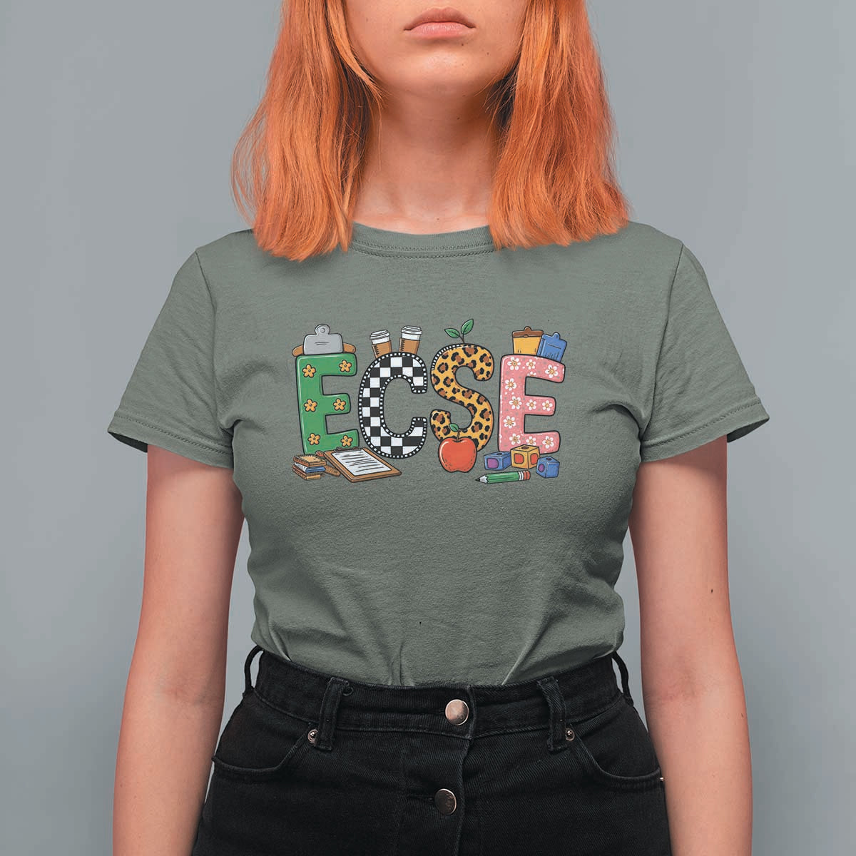 Early Childhood Special Education Teacher T Shirt For Women ECSE Life
