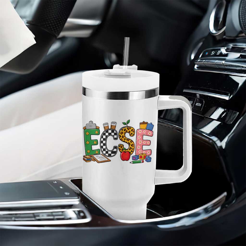 Early Childhood Special Education Teacher Tumbler With Handle ECSE Life