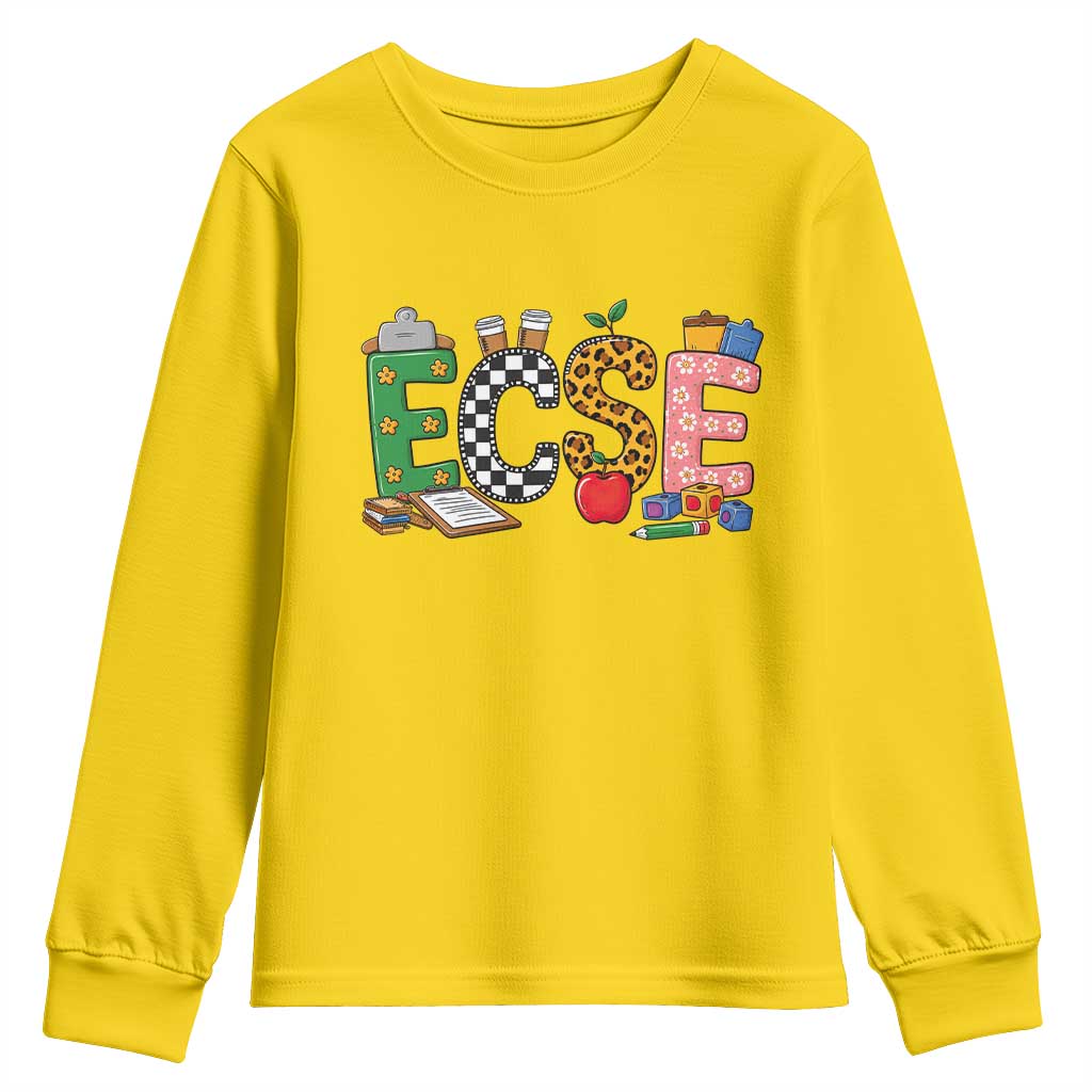 Early Childhood Special Education Teacher Youth Sweatshirt ECSE Life