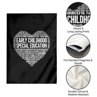 Early Childhood Special Education Teacher Garden Flag Caring Compassionate Kindness