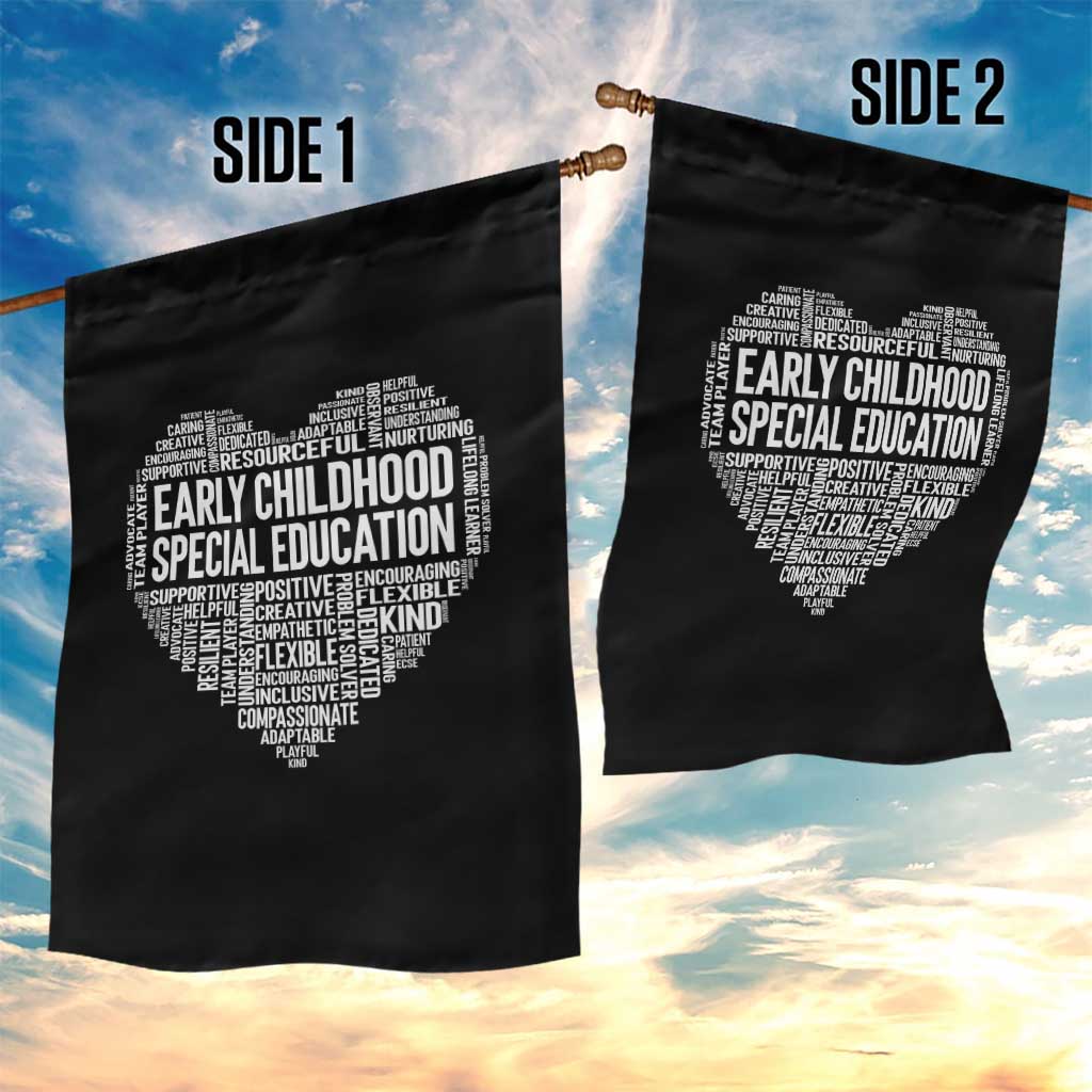 Early Childhood Special Education Teacher Garden Flag Caring Compassionate Kindness
