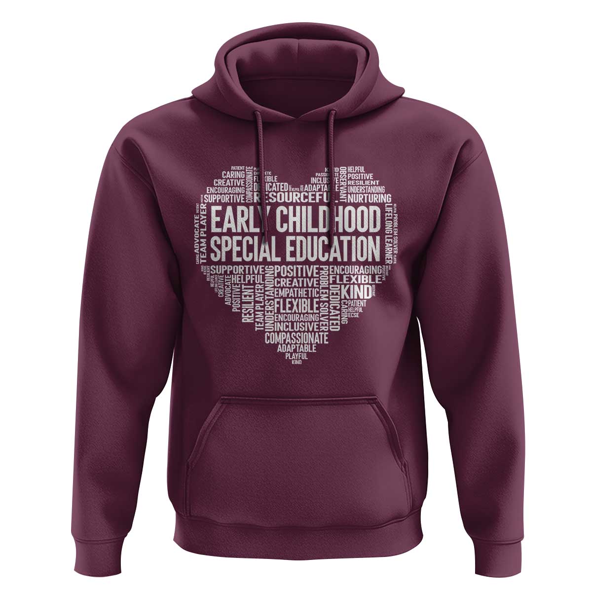 Early Childhood Special Education Teacher Hoodie Caring Compassionate Kindness