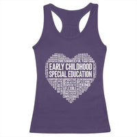 Early Childhood Special Education Teacher Racerback Tank Top Caring Compassionate Kindness