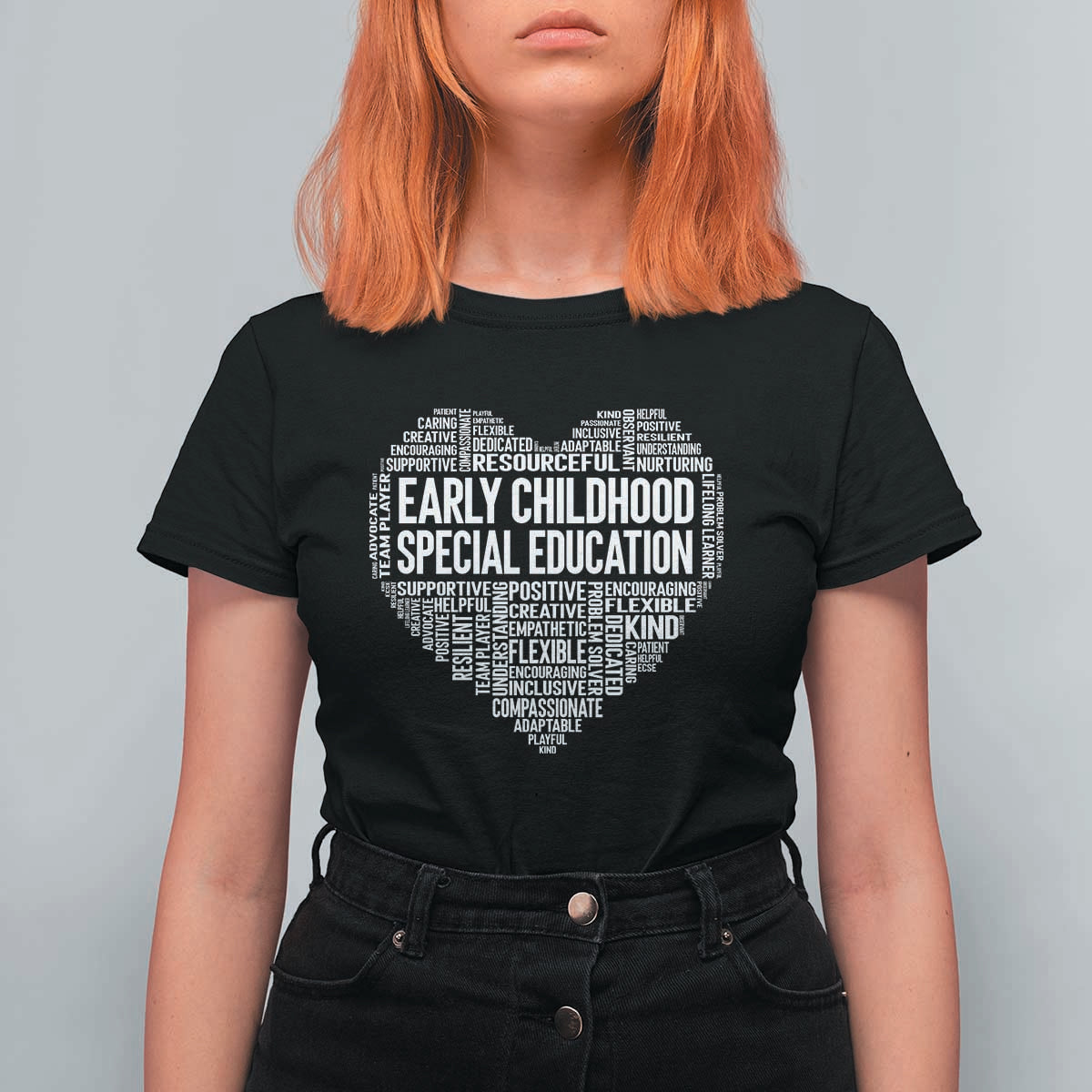 Early Childhood Special Education Teacher T Shirt For Women Caring Compassionate Kindness