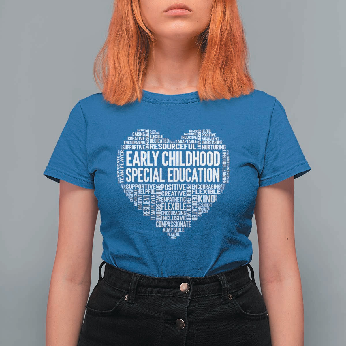 Early Childhood Special Education Teacher T Shirt For Women Caring Compassionate Kindness