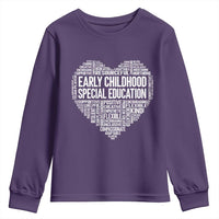 Early Childhood Special Education Teacher Youth Sweatshirt Caring Compassionate Kindness