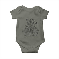 Floral Bookworm Reader Baby Onesie There Is No Such Thing As Too Many Books