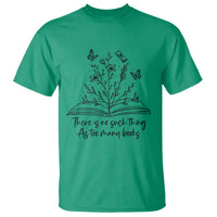 Floral Bookworm Reader T Shirt There Is No Such Thing As Too Many Books