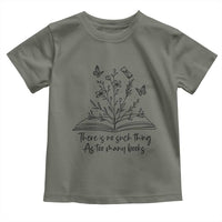 Floral Bookworm Reader Toddler T Shirt There Is No Such Thing As Too Many Books