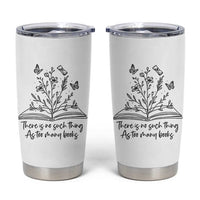 Floral Bookworm Reader Tumbler Cup There Is No Such Thing As Too Many Books
