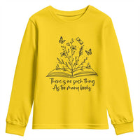 Floral Bookworm Reader Youth Sweatshirt There Is No Such Thing As Too Many Books