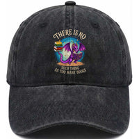 Fantasy Dragon Book Lover Washed Cotton Baseball Cap There Is No Such Thing As Too Many Books