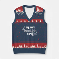 In My Bookish Era Reading Gift V-Neck Knit Sweater Vest Book Lover