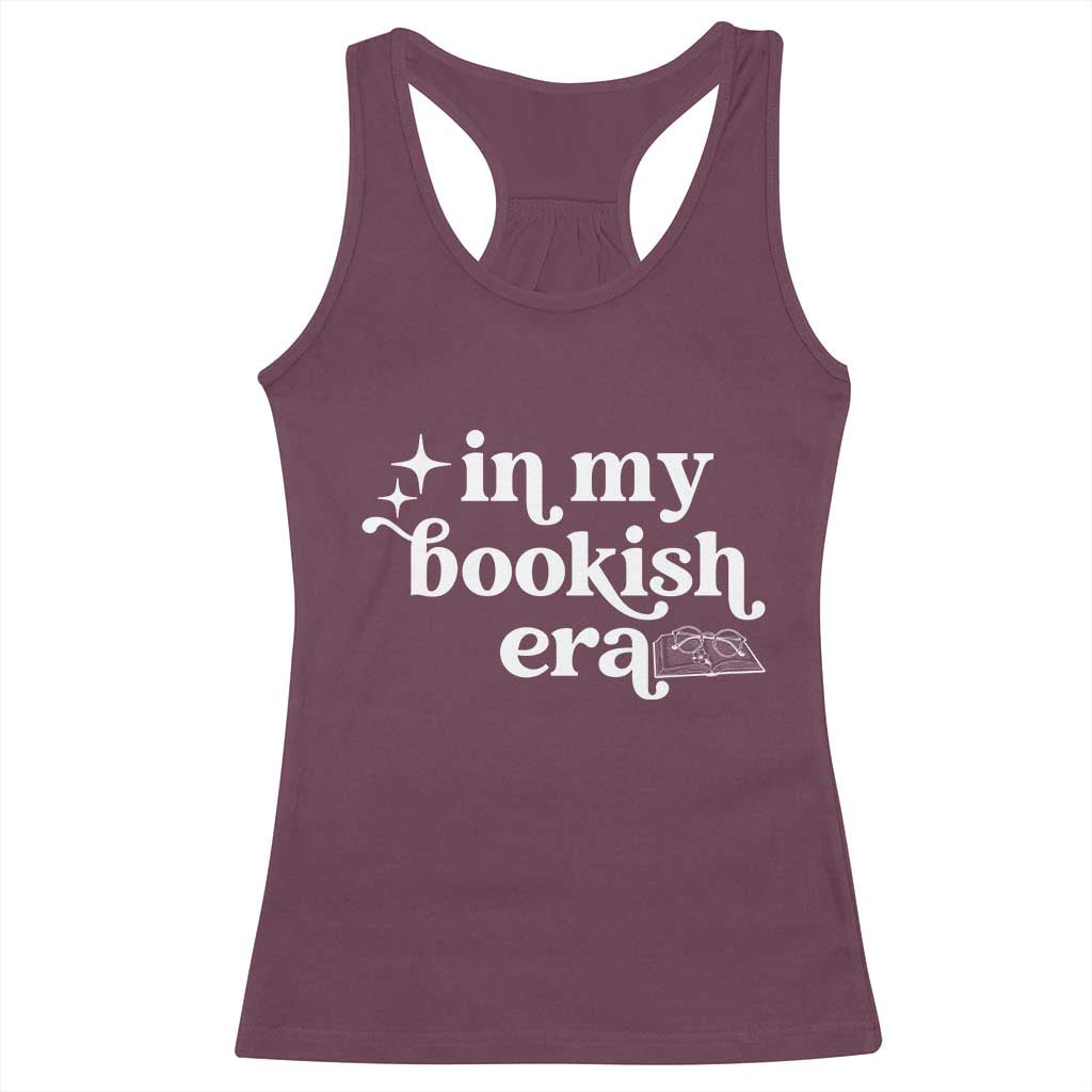 In My Bookish Era Reading Gift Racerback Tank Top Book Lover