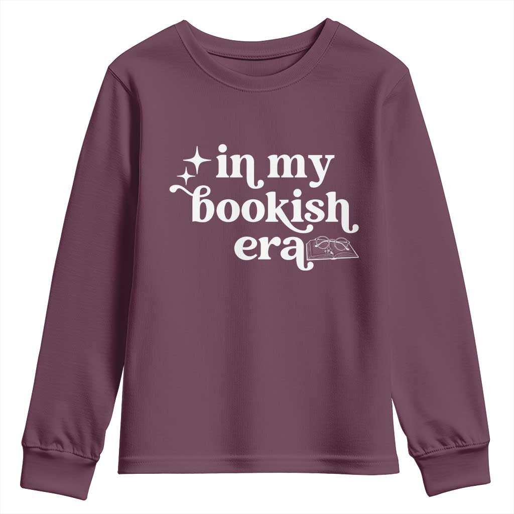 In My Bookish Era Reading Gift Youth Sweatshirt Book Lover