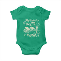 My Weekend Is All Booked Book Lover Baby Onesie Reading Enthusiast Quote