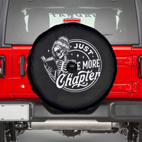 Just One More Chapter Skeleton Woman Spare Tire Cover Book Lover Gift