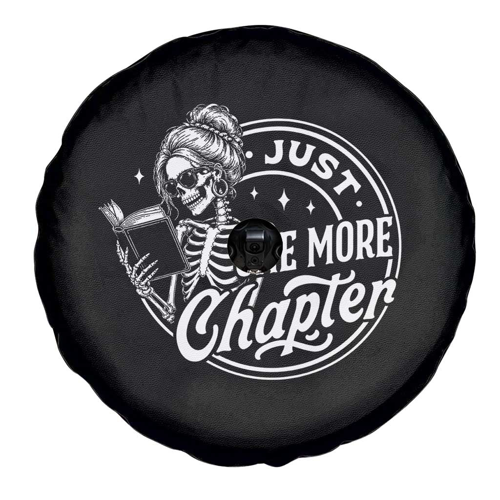 Just One More Chapter Skeleton Woman Spare Tire Cover Book Lover Gift