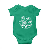 Just One More Chapter Skeleton Woman Baby Onesie Book Lover Gift