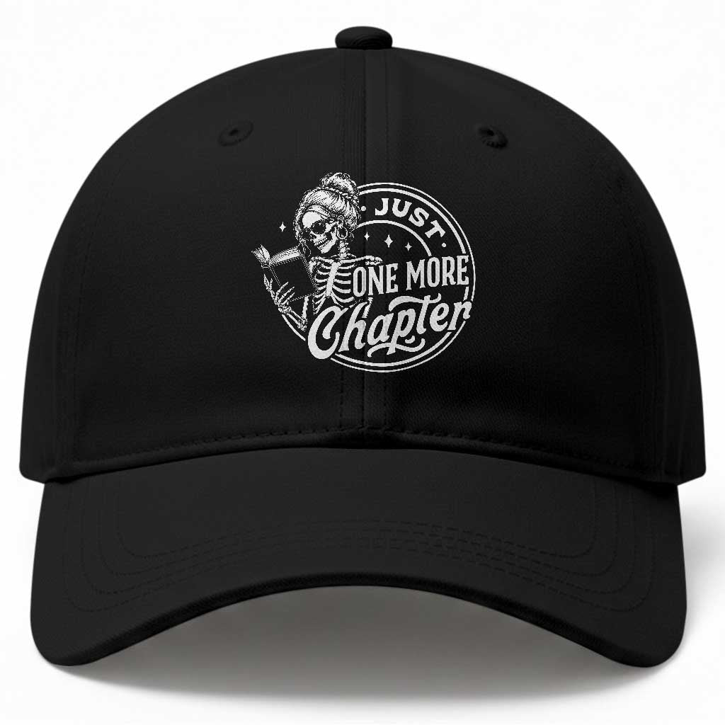 Just One More Chapter Skeleton Woman Baseball Cap Book Lover Gift