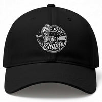 Just One More Chapter Skeleton Woman Baseball Cap Book Lover Gift