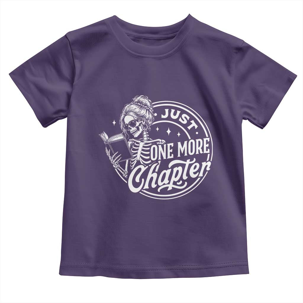 Just One More Chapter Skeleton Woman Toddler T Shirt Book Lover Gift
