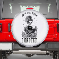 Funny Skeleton Book Lover Spare Tire Cover Just One More Chapter