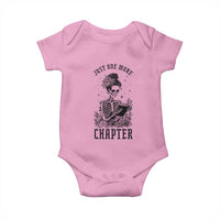 Funny Skeleton Book Lover Baby Onesie Just One More Chapter