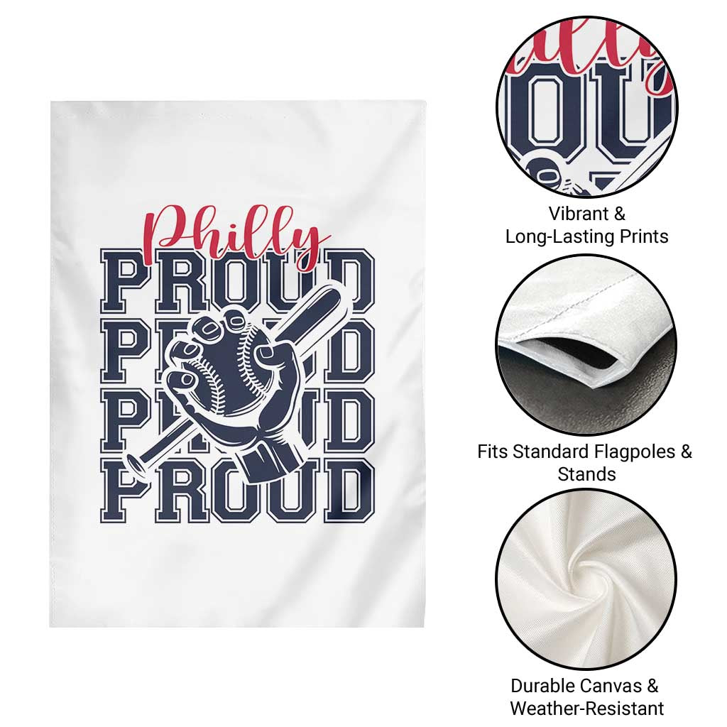Baseball Lover Garden Flag Philly Baseball Spirit Proud Fan Sport Humor Gift - Wonder Print Shop
