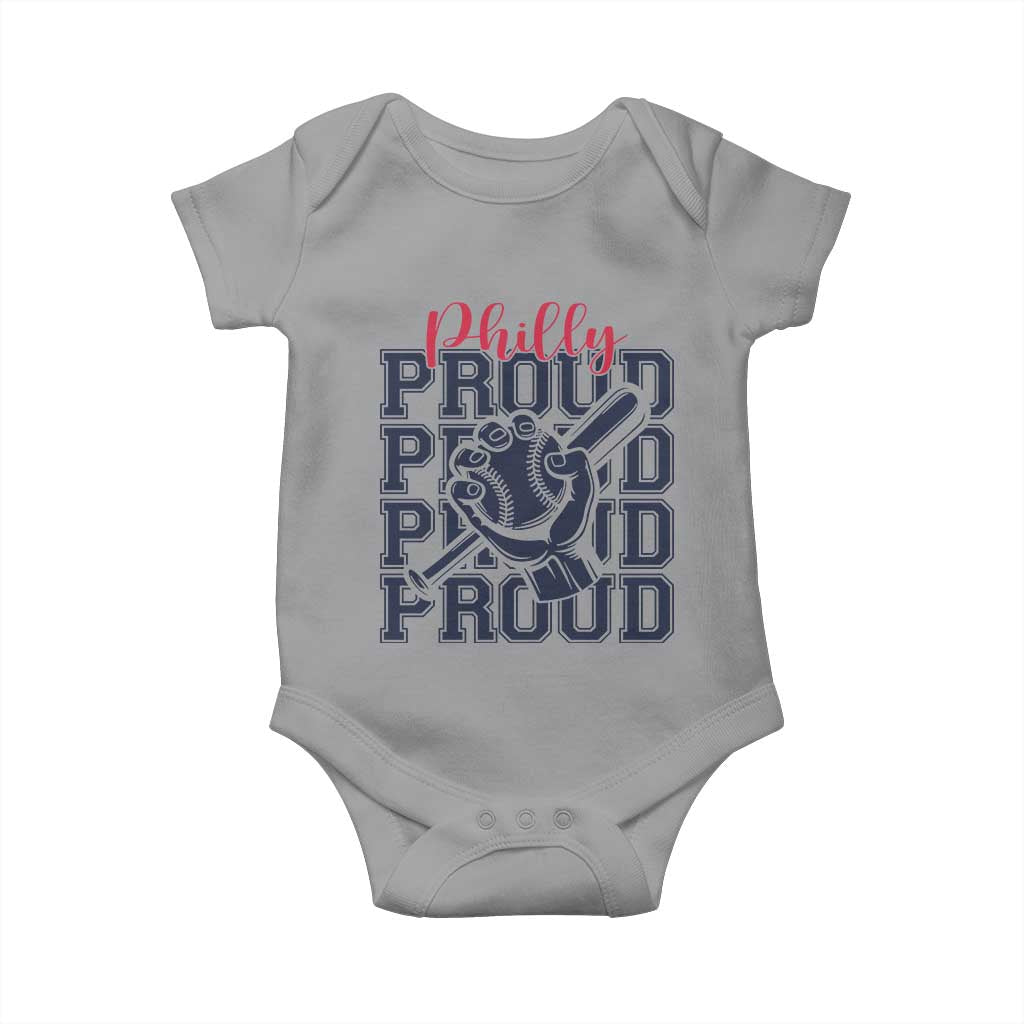Baseball Lover Baby Onesie Philly Baseball Spirit Proud Fan Sport Humor Gift - Wonder Print Shop
