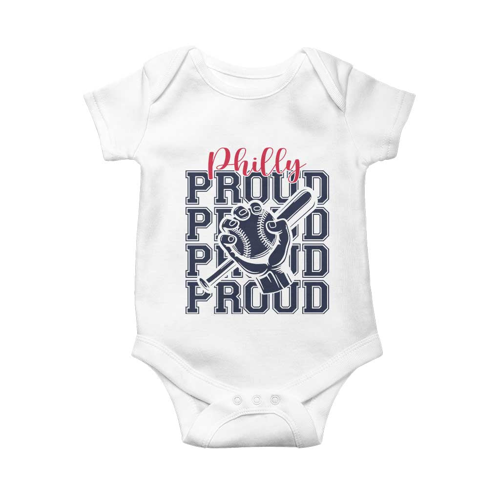 Baseball Lover Baby Onesie Philly Baseball Spirit Proud Fan Sport Humor Gift - Wonder Print Shop