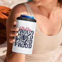 Baseball Lover 4 in 1 Can Cooler Tumbler Philly Baseball Spirit Proud Fan Sport Humor Gift