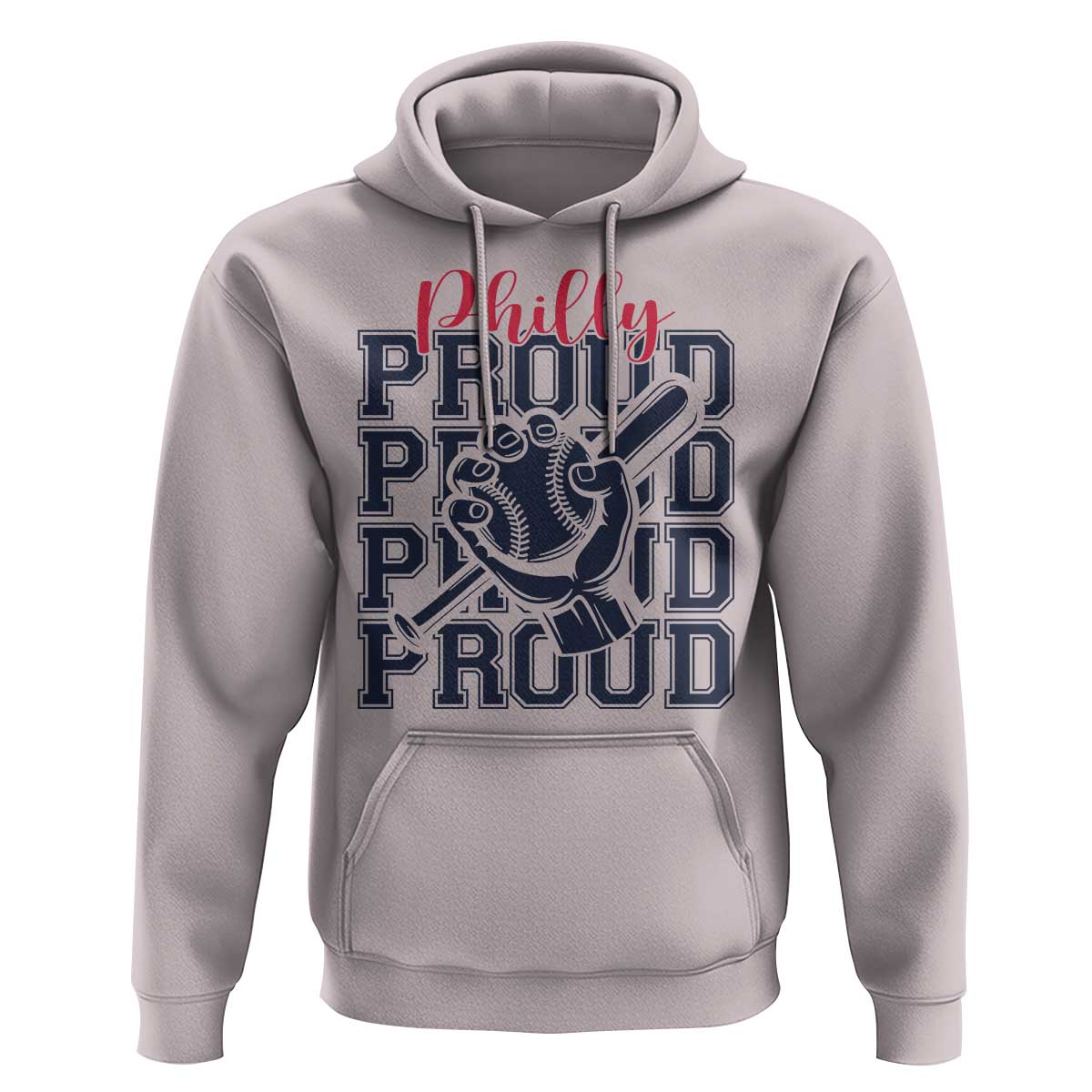 Baseball Lover Hoodie Philly Baseball Spirit Proud Fan Sport Humor Gift - Wonder Print Shop